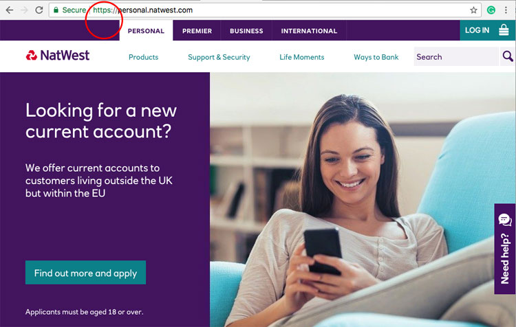 Natwest adopts the https status after criticism